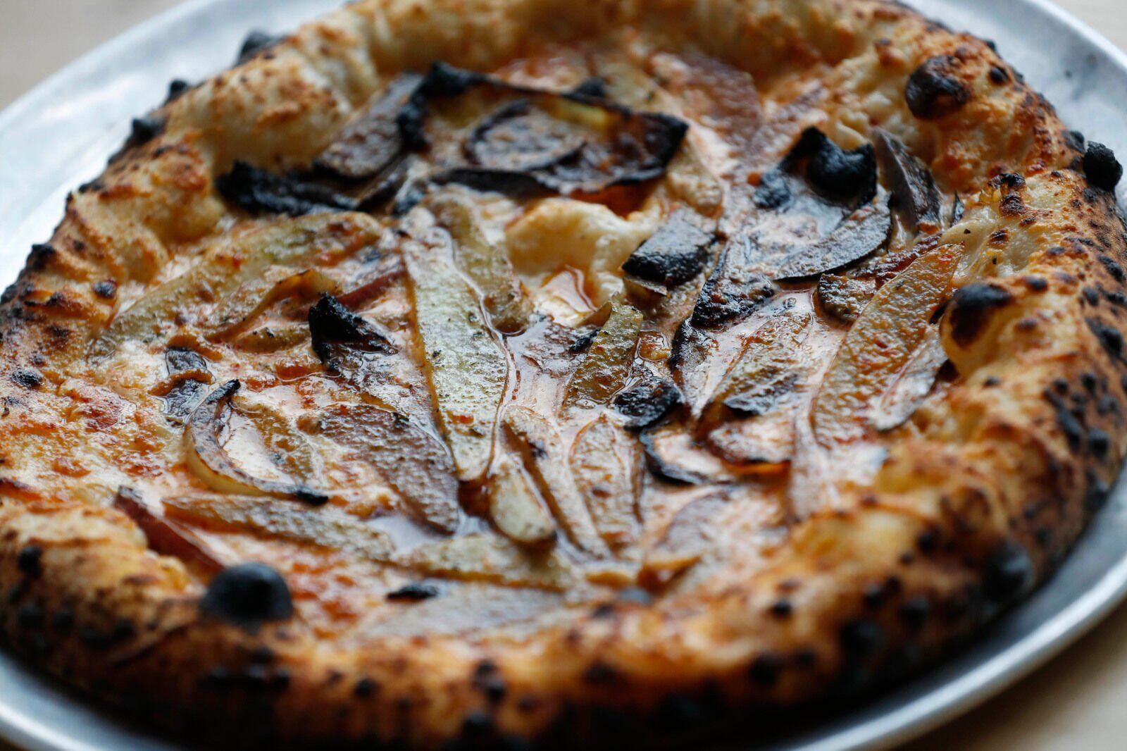 Confit potato pizza at The Grange Community Kitchen